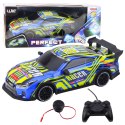 LEAN Toys Samochód Sportowy Zdalnie Sterowany Pilot Niebieski Żółty LEAN Toys Samochód Sportowy Zdalnie Sterowany Pilot Niebieski Żółty