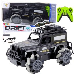 LEAN Toys Samochód Terenowy Zdalnie Sterowany RC Obrót O 360° 1:12 Czarny