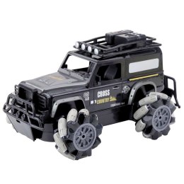 LEAN Toys Samochód Terenowy Zdalnie Sterowany RC Obrót O 360° 1:12 Czarny