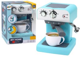 LEAN Toys Zabawkowy Ekspres Do Kawy AGD Para Wodna Turkusowy