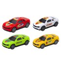 LEAN Toys Zestaw Ciężarówka Lora Laweta 4 Autka Otwierane Drzwi Światła Dźwięki