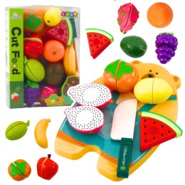 LEAN Toys Zestaw Do Krojenia Owoce Deska Nóż Akcesoria Edukacyjne Dla Dzieci