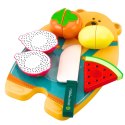 LEAN Toys Zestaw Do Krojenia Owoce Deska Nóż Akcesoria Edukacyjne Dla Dzieci