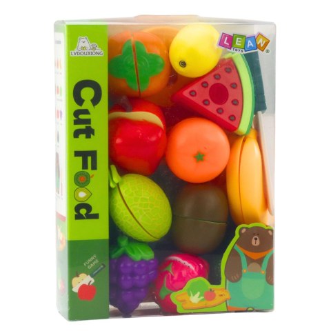 LEAN Toys Zestaw Do Krojenia Owoce Deska Nóż Akcesoria Edukacyjne Dla Dzieci LEAN Toys Zestaw Do Krojenia Owoce Deska Nóż Akcesoria Edukacyjne Dla Dzieci