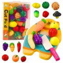 LEAN Toys Zestaw Do Krojenia Owoce Warzywa Deska Nóż Akcesoria Edukacyjne Dla Dzieci