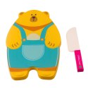 LEAN Toys Zestaw Do Krojenia Owoce Warzywa Deska Nóż Akcesoria Edukacyjne Dla Dzieci