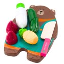 LEAN Toys Zestaw Do Krojenia Warzywa Deska Nóż Akcesoria Edukacyjne Dla Dzieci