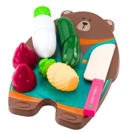 LEAN Toys Zestaw Do Krojenia Warzywa Deska Nóż Akcesoria Edukacyjne Dla Dzieci