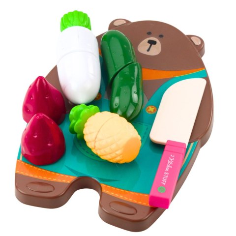 LEAN Toys Zestaw Do Krojenia Warzywa Deska Nóż Akcesoria Edukacyjne Dla Dzieci LEAN Toys Zestaw Do Krojenia Warzywa Deska Nóż Akcesoria Edukacyjne Dla Dzieci