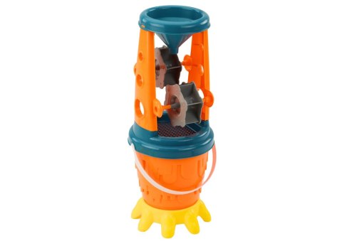 LEAN Toys Zestaw Do Piasku Młynek Łopatka Grabki Konewka Foremki Wiaderko 10 el. LEAN Toys Zestaw Do Piasku Młynek Łopatka Grabki Konewka Foremki Wiaderko 10 el.