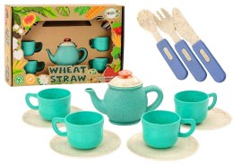 LEAN Toys Zestaw Naczyń Filiżanki Talerzyki Sztućce Imbryk 22 El