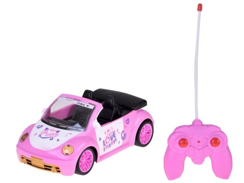 Autko dla lalki Różowy Samochód Cabrio z pilotem dla dziewczynek ZA5908 Autko dla lalki Różowy Samochód Cabrio z pilotem dla dziewczynek ZA5908