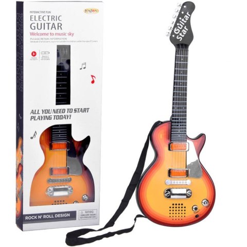 Gitara elektryczna zabawka dla dziecka melodie światło + pasek IN0169 CI Gitara elektryczna zabawka dla dziecka melodie światło + pasek IN0169 CI
