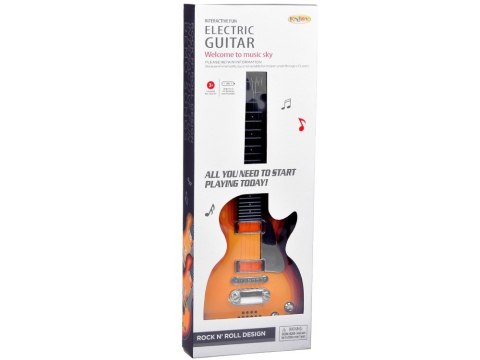 Gitara elektryczna zabawka dla dziecka melodie światło + pasek IN0169 CI Gitara elektryczna zabawka dla dziecka melodie światło + pasek IN0169 CI