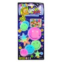 LEAN TOYS Naklejki Fluorescencyjne Świecące Na Ścianę Buźki Gwiazdki Kolorowe 10 el.