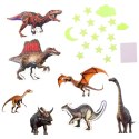 LEAN TOYS Naklejki Fluorescencyjne Świecące Na Ścianę Dinozaury Gwiazdki