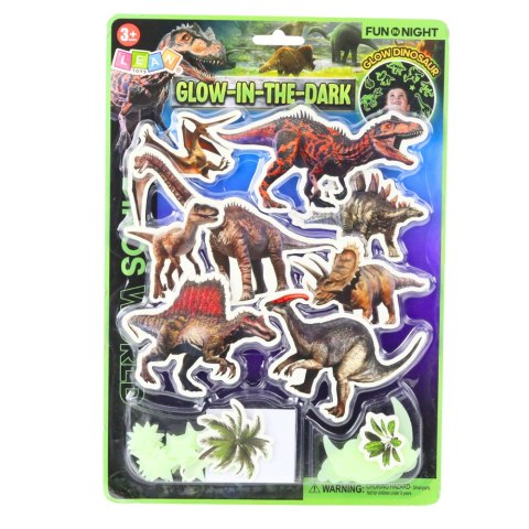 LEAN TOYS Naklejki Fluorescencyjne Świecące Na Ścianę Dinozaury Gwiazdki LEAN TOYS Naklejki Fluorescencyjne Świecące Na Ścianę Dinozaury Gwiazdki
