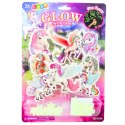 LEAN TOYS Naklejki Fluorescencyjne Świecące Na Ścianę Jednorożce Gwiazdki