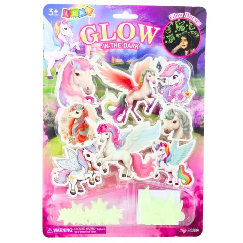 LEAN TOYS Naklejki Fluorescencyjne Świecące Na Ścianę Jednorożce Gwiazdki LEAN TOYS Naklejki Fluorescencyjne Świecące Na Ścianę Jednorożce Gwiazdki