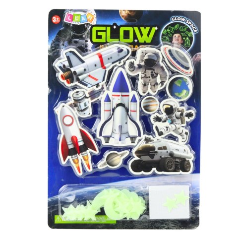 LEAN TOYS Naklejki Fluorescencyjne Świecące Na Ścianę Kosmos Statki Gwiazdki LEAN TOYS Naklejki Fluorescencyjne Świecące Na Ścianę Kosmos Statki Gwiazdki
