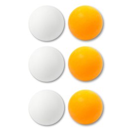 LEAN TOYS Piłeczki Do Ping Ponga Sport Biały Pomarańczowy 6szt