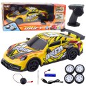 LEAN Toys Auto Sportowe Zdalnie Sterowane RC Podświetlana Karoseria Drift Żółty