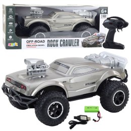 LEAN Toys Duży Samochód Terenowo-Sportowy Zdalnie Sterowany RC Srebrny 1:8