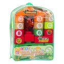 LEAN Toys Klocki Konstrukcyjne Edukacyjne W Plecaku Dinozaury Cyfry Litery 26 el.