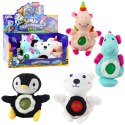 LEAN Toys Pluszak Maskotka Do Ściskania Brzuszek Z Kulkami Wodnymi 20cm Mix