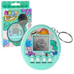 LEAN Toys Tamagotchi Pet Egg Gra Elektroniczna 168W1 Brelok Z Dzwoneczkiem Turkusowa