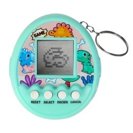 LEAN Toys Tamagotchi Pet Egg Gra Elektroniczna 168W1 Brelok Z Dzwoneczkiem Turkusowa