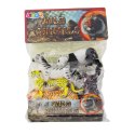 LEAN Toys Zestaw Figurki Dzikie Zwierzęta Safari Tygrys Gepard Zebra Panda 5 szt.