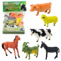 LEAN Toys Zestaw Figurki Zwierzęta Domowe Gospodarskie Farma 6 szt.