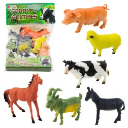 LEAN Toys Zestaw Figurki Zwierzęta Domowe Gospodarskie Farma 6 szt.