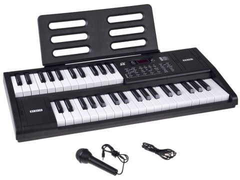 Organy KEYBOARD 61-klawiszy z funkcją podziału SPLIT + mikrofon IN0185 Organy KEYBOARD 61-klawiszy z funkcją podziału SPLIT + mikrofon IN0185