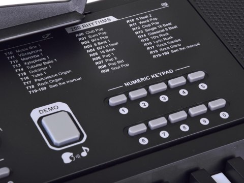 Organy KEYBOARD KLASYCZNY 61-klawiszy w dotyku jak drewno + mikrofon IN0184 Organy KEYBOARD KLASYCZNY 61-klawiszy w dotyku jak drewno + mikrofon IN0184