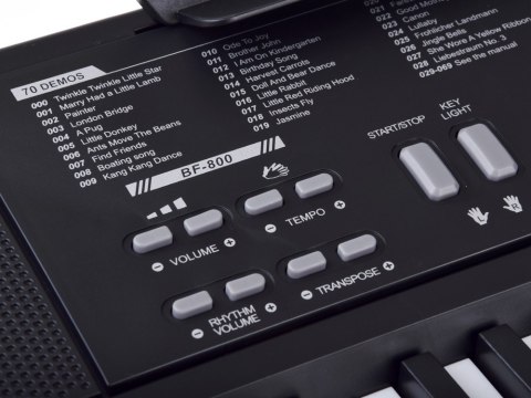 Organy KEYBOARD KLASYCZNY 61-klawiszy w dotyku jak drewno + mikrofon IN0184 Organy KEYBOARD KLASYCZNY 61-klawiszy w dotyku jak drewno + mikrofon IN0184
