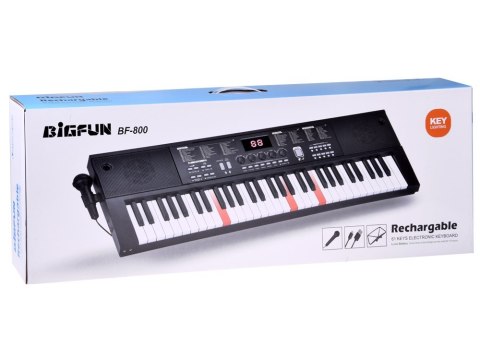 Organy KEYBOARD KLASYCZNY 61-klawiszy w dotyku jak drewno + mikrofon IN0184 Organy KEYBOARD KLASYCZNY 61-klawiszy w dotyku jak drewno + mikrofon IN0184