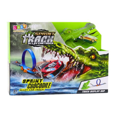 LEAN Toys Tor Samochodowy Katapulta Wyrzutnia Krokodyl LEAN Toys Tor Samochodowy Katapulta Wyrzutnia Krokodyl