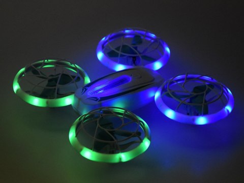 Quadcopter Led Dron efektowne Oświetlenie Super Akrobacje + pilot RC0737 Quadcopter Led Dron efektowne Oświetlenie Super Akrobacje + pilot RC0737