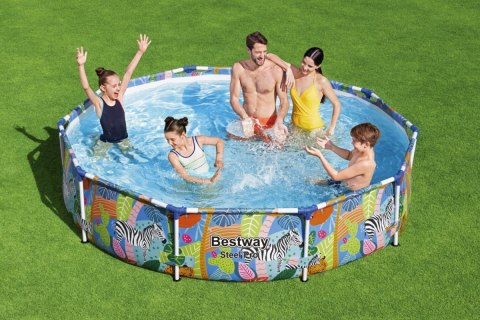 Basen Stelażowy Steel Pro dla dzieci Świat Zwierząt BESTWAY 305x66cm 10FT Basen Stelażowy Steel Pro dla dzieci Świat Zwierząt BESTWAY 305x66cm 10FT