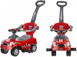 LEAN CARS Jeździk Pchacz z Prowadnicą Coupe Czerwony