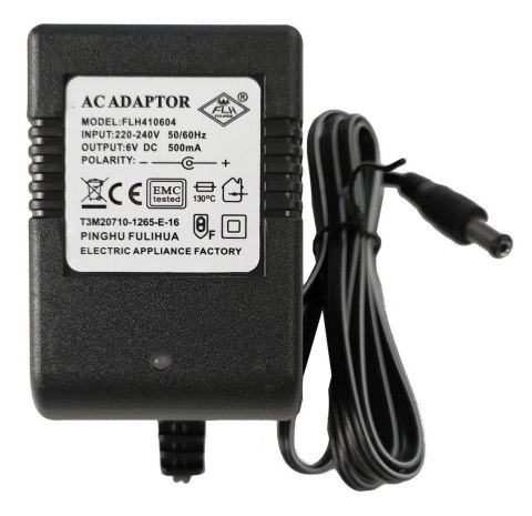 LEAN CARS Ładowarka do Aut na Akumulator 6V 500mA z diodą LED