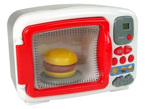 LEAN Toys Kuchenka Mikrofalowa Mikrofalówka Hamburger Hot Dog Akcesoria LEAN Toys Kuchenka Mikrofalowa Mikrofalówka Hamburger Hot Dog Akcesoria