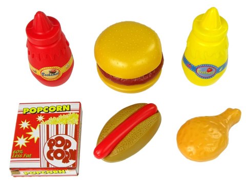 LEAN Toys Kuchenka Mikrofalowa Mikrofalówka Hamburger Hot Dog Akcesoria LEAN Toys Kuchenka Mikrofalowa Mikrofalówka Hamburger Hot Dog Akcesoria