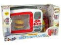 LEAN Toys Kuchenka Mikrofalowa Mikrofalówka Hamburger Hot Dog Akcesoria