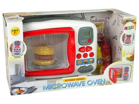 LEAN Toys Kuchenka Mikrofalowa Mikrofalówka Hamburger Hot Dog Akcesoria LEAN Toys Kuchenka Mikrofalowa Mikrofalówka Hamburger Hot Dog Akcesoria