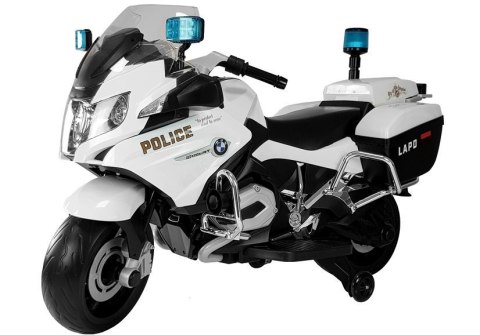 LEAN CARS Motor na Akumulator BMW R1200 Policja biały LEAN CARS Motor na Akumulator BMW R1200 Policja biały