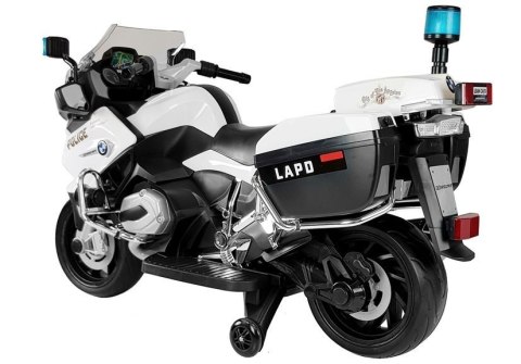 LEAN CARS Motor na Akumulator BMW R1200 Policja biały LEAN CARS Motor na Akumulator BMW R1200 Policja biały