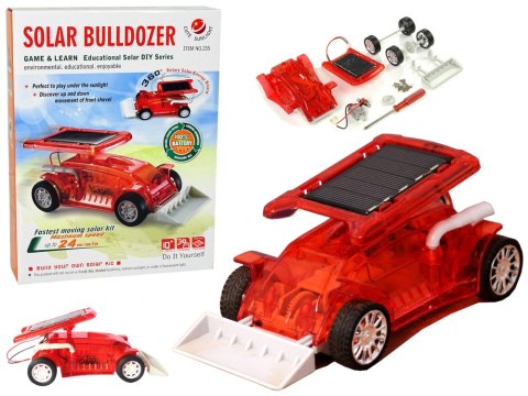 LEAN Toys Zestaw Samochód Solarny Autko Buldożer do Złożenia LEAN Toys Zestaw Samochód Solarny Autko Buldożer do Złożenia